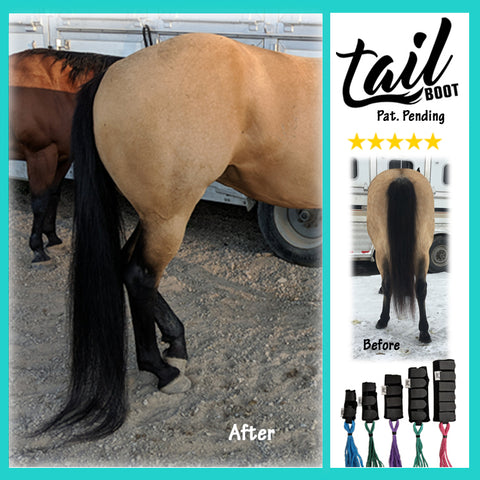 Custom Sized 2nd Generation Tail Boot - Tail Boot - Tail Bag for Horses
